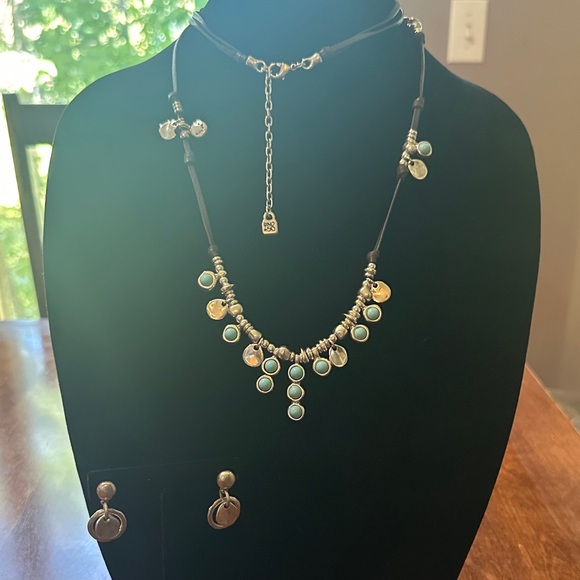 UNO de 50 Silver and Turquoise Necklace Set - Picture 1 of 1